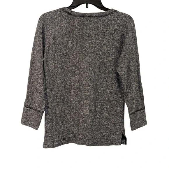 J.‎ Crew Heather Gray Knit Pullover Sweatshirt Comfy 3/4 Sleeve Women's M - Picture 4 of 8